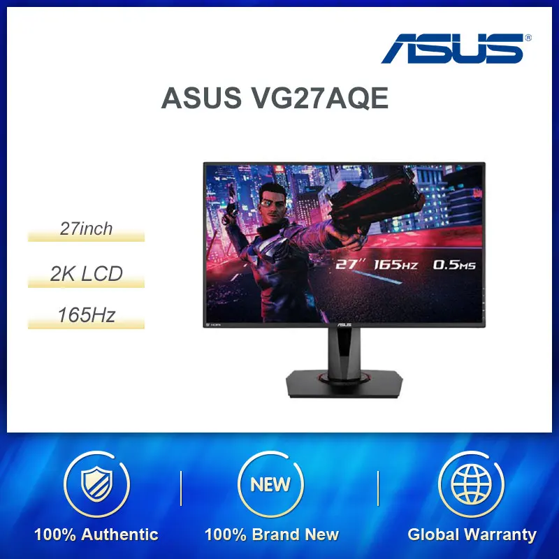 ASUS VG27AQE новый настольный компьютер IPS 2K LCD 27 дюймов 155 гц Refrash Gaming E sports монитор 1ms