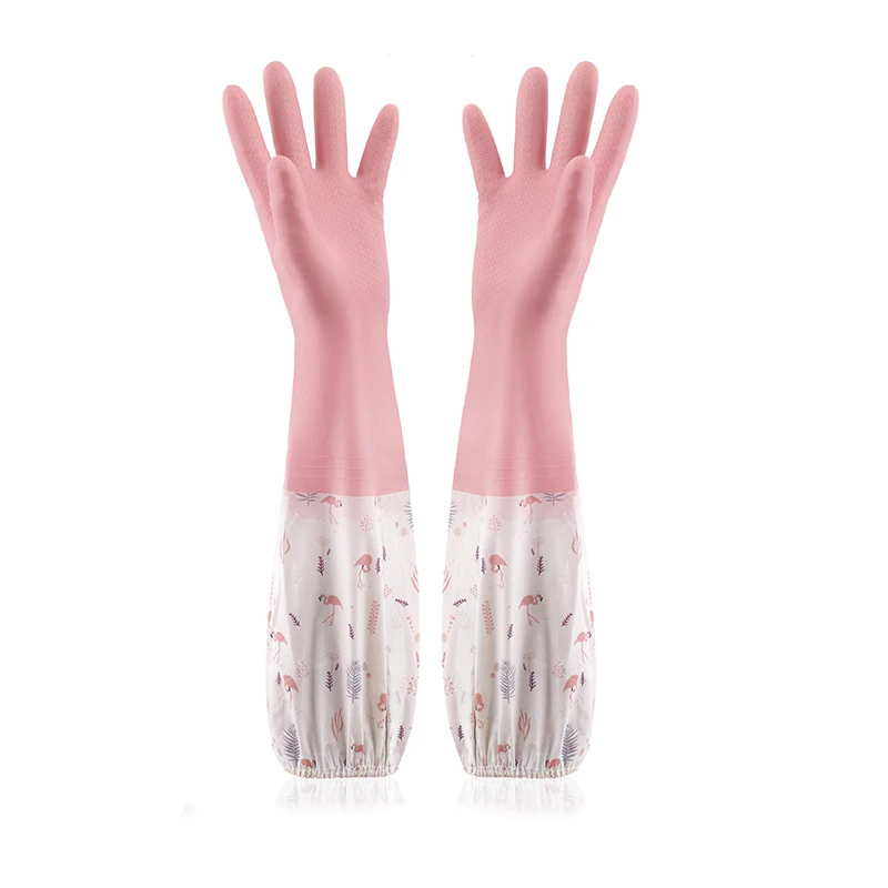 Универсальные перчатки для мытья посуды с длинным рукавом 1 пара защиты рук