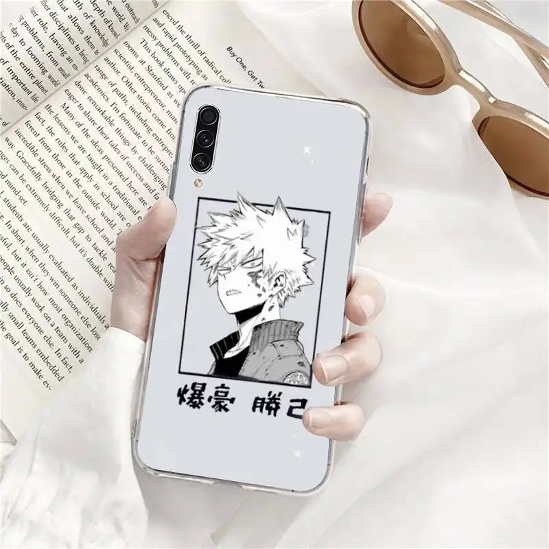 

Anime My Hero Academia Phone Case Transparent For Samsung Galaxy A71 A21s S8 S9 S10 plus note 20 ultra