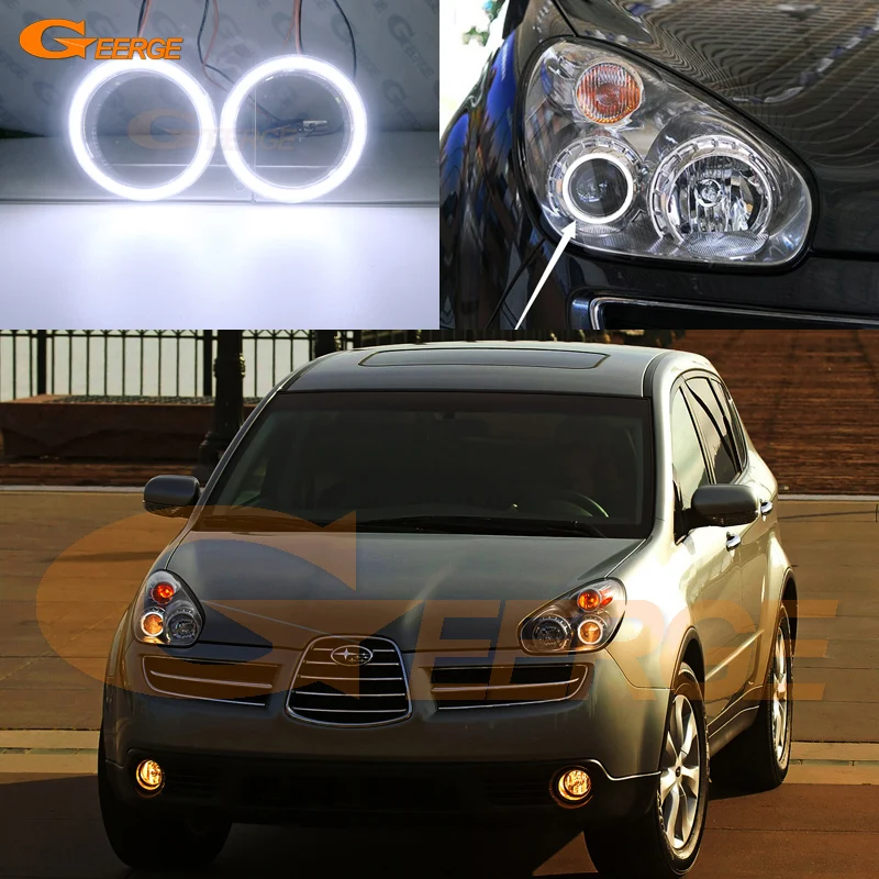 

For Subaru Tribeca B9 Excellent Ultra bright COB led angel eyes Kit Halo Rings Day Light Car Accessories