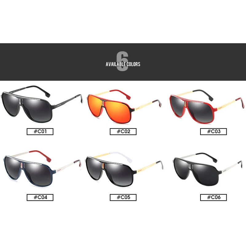 

DUBERY Men's Polarized Sunglasses Fashion Casual Style Suitable for Outdoor Travel Driving Fishing Golf UV400 Protection D107