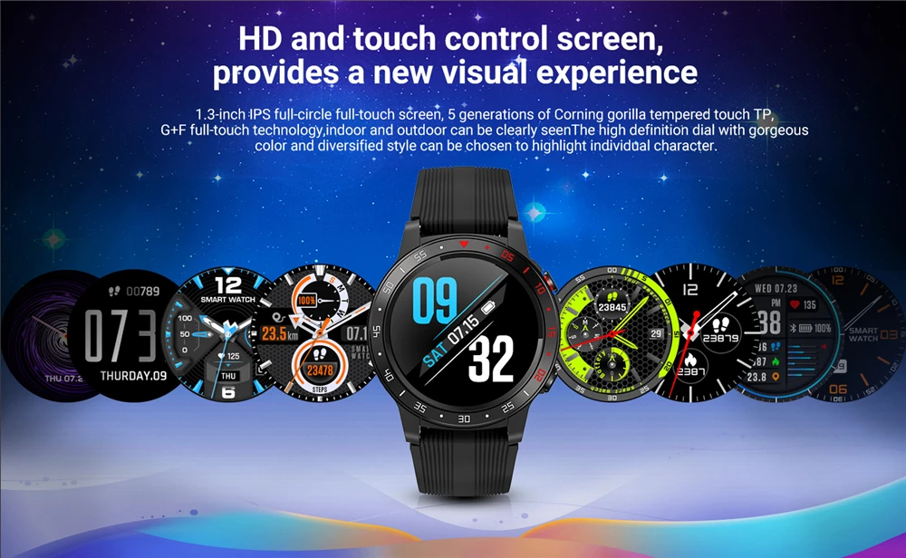 SENBONO M5 gps спортивные Смарт-часы с поддержкой Bluetooth вызова IP67 Мужские Женские часы фитнес-трекер монитор сердечного ритма умные часы