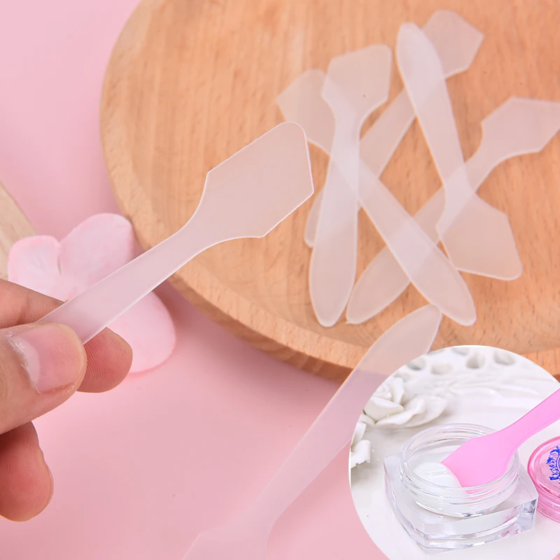 

10Pcs Cosmetic Spatula Curved Scoop Makeup Mask Cream Spoon Face Beauty Tool