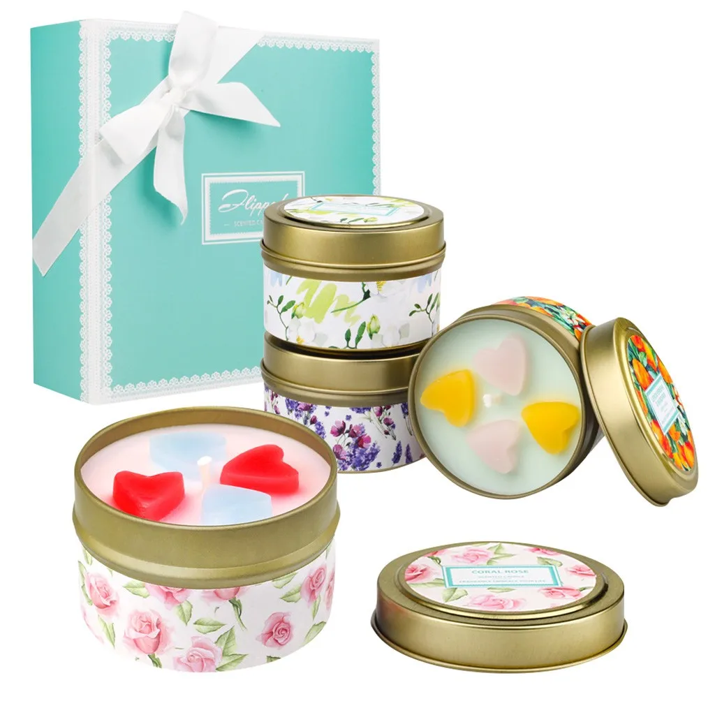 Набор свечей для ароматерапии четыре семейных дорожных свечи набор на День
