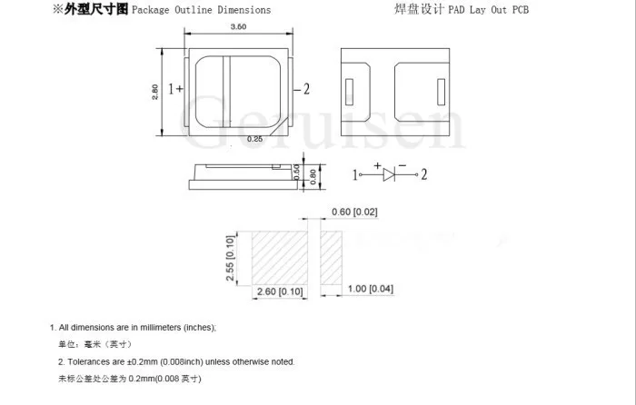 2835 розовый светодиод SMD светодиодный Вт высокая яркость светоизлучающий диод чип