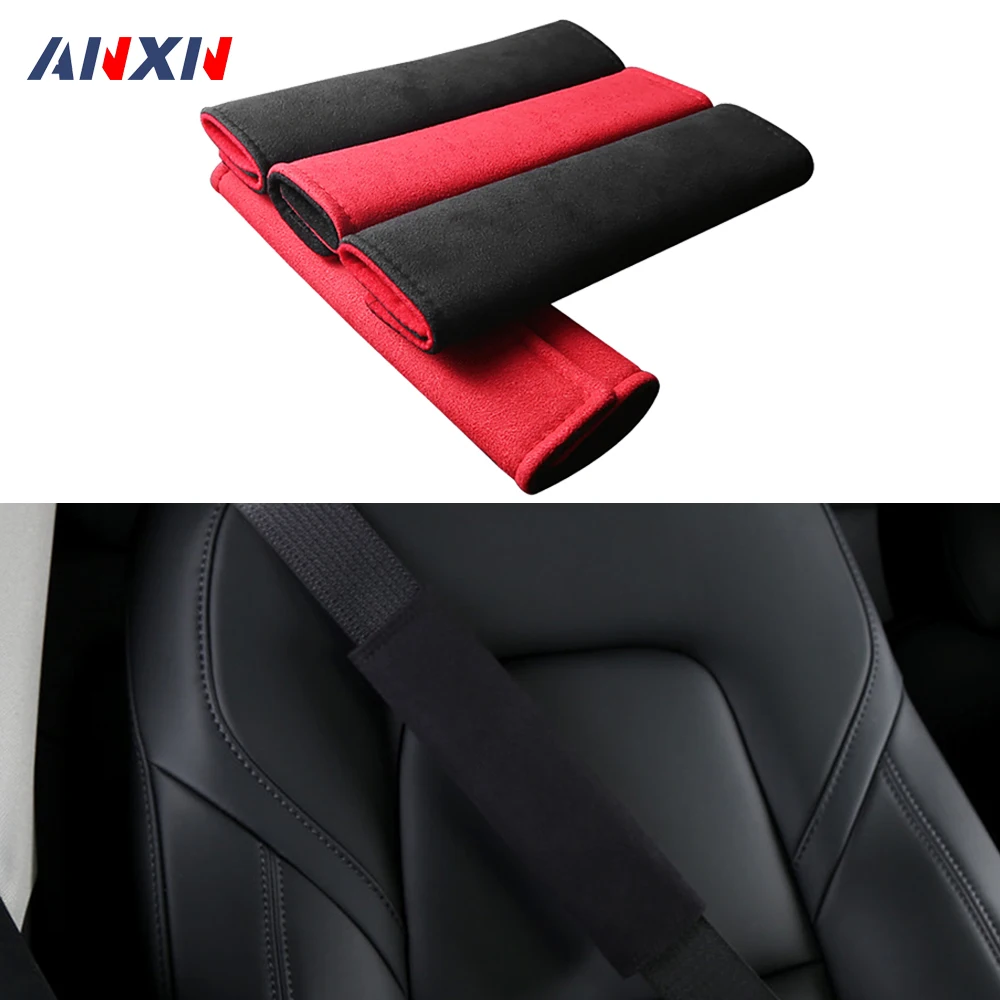 

High-quality Seat Belt Cover For Tesla Model 3 X S Y Car Shoulder Strap Protector Shoulder Pad Cushion Accessories With Logo
