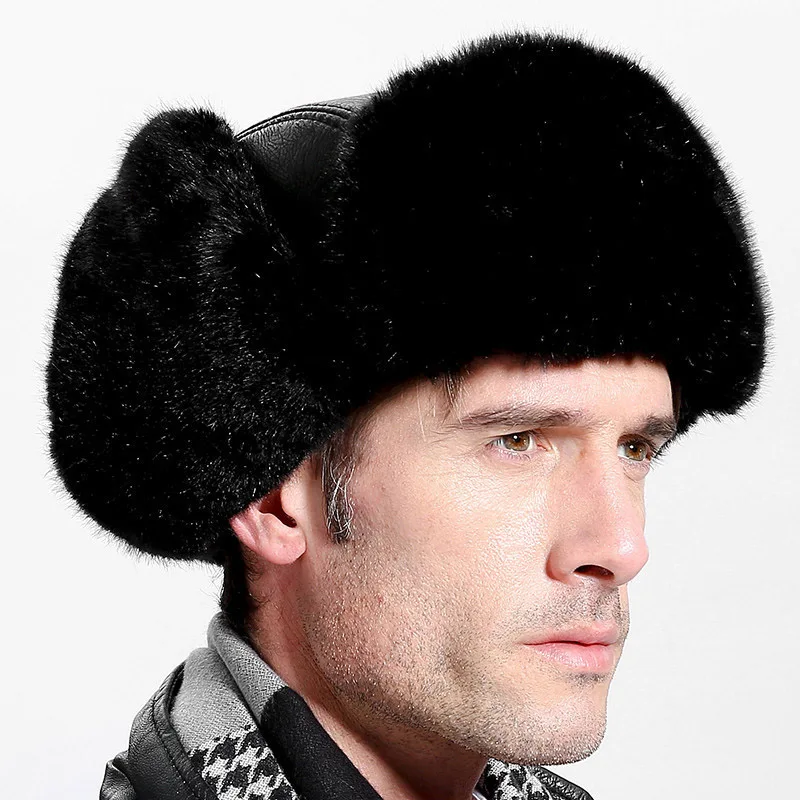 Хепберн бренд уличная Лыжная зимняя теплая меховая русская Ушная шапка