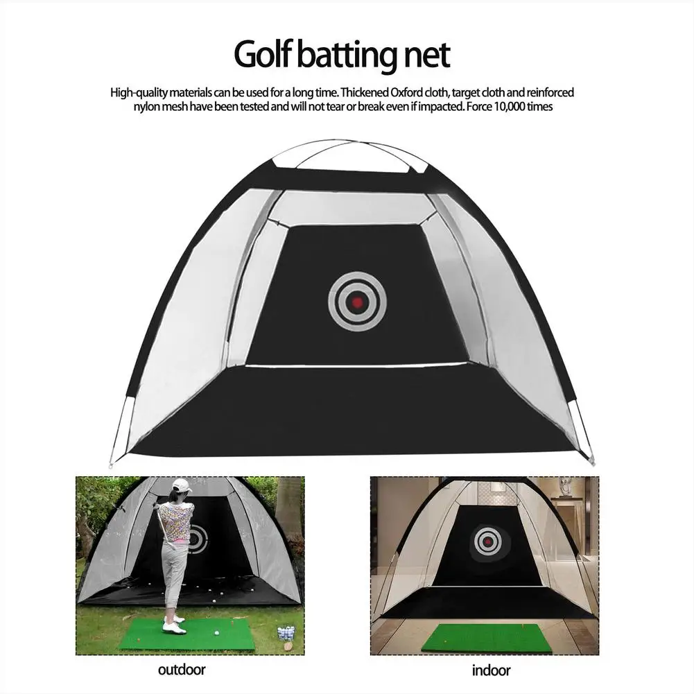 

Golf Training Equipment 1m/2m/3m Golf Hitting Net With Target Portable Golf Practice Net For Backyard Driving Chipping