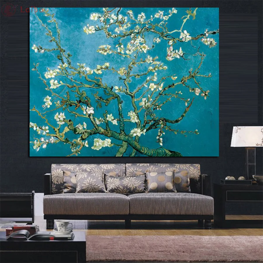 

DIY diamond painting Hot selling home art, blooming almond tree cross stitch full square round diamond Emeroidery mosaic