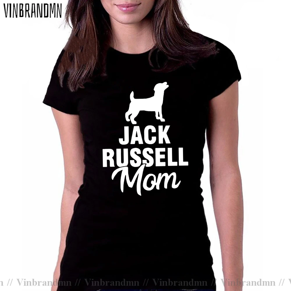 

Newest Jack Russell Terrier Mom Dog Pet T Shirt Short Sleeve O-Neck Cotton T-shirt Girls Tee Tops Woman Clothing Camisetas mujer