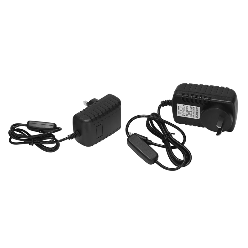 

Suitable For Raspberry Pi 4B Button Plug Type C 5V 3A Computer Power Adapter Charger Switch Device