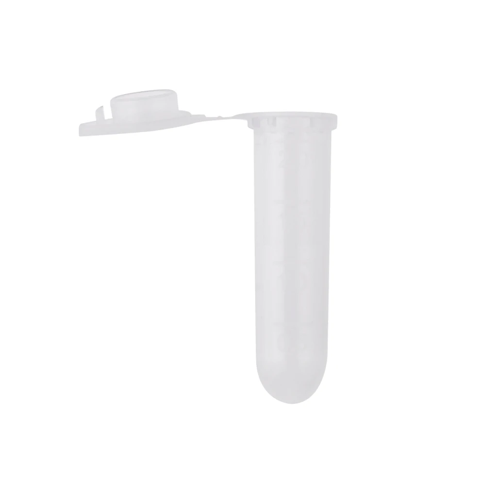 

2ml Graduated Cylinder Centrifuge Tube Lab School Container with Lid Pack of 10