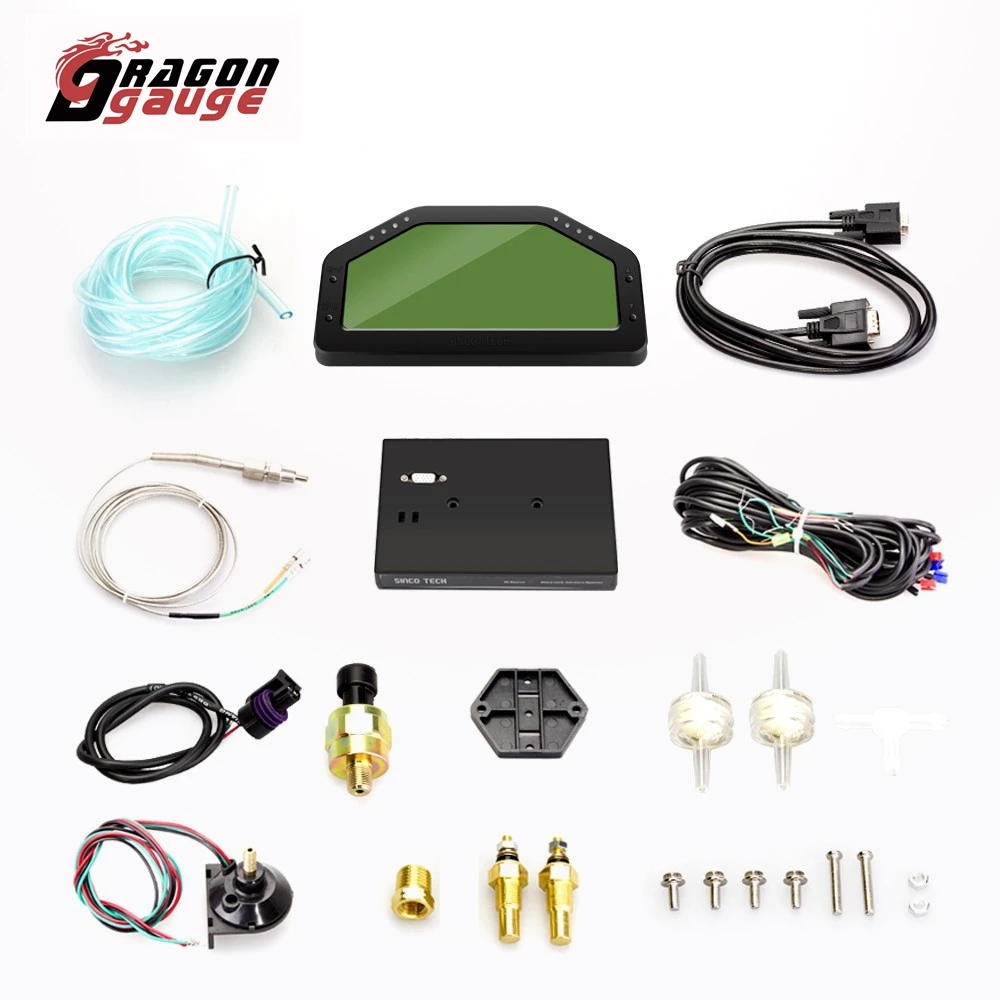 Дракон манометр ралли гоночный автомобиль приборной панели ЖК-дисплей цифровой