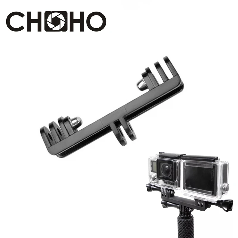 Двойной кронштейн мостовой Соединительный Винт для Gopro hero 10 9 8 7 6 5 4 3 + XiaoMi Yi SJ4000 SJ5000
