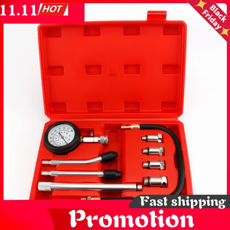 

Automobile Cylinder Pressure Gauge Tester Kit Auto Petrol Rapid Engine Compression Tester Automotive Car Inspection Repair Tools