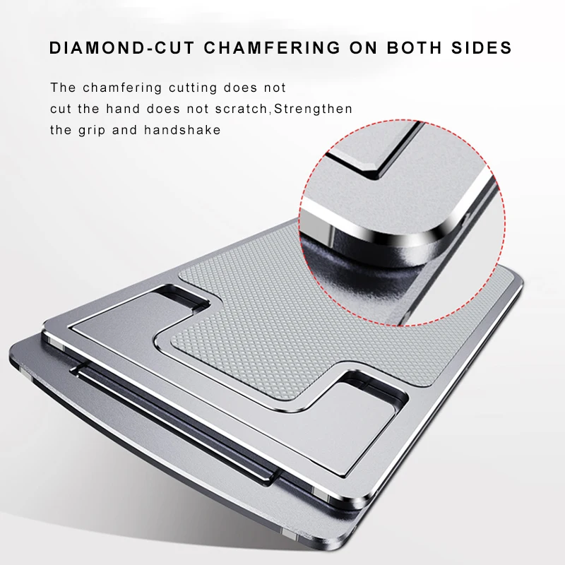 foldable phone tablet stand alluminum alloy adjustable ultra thin desktop laptop holder for iphone ipad air samsung stand free global shipping