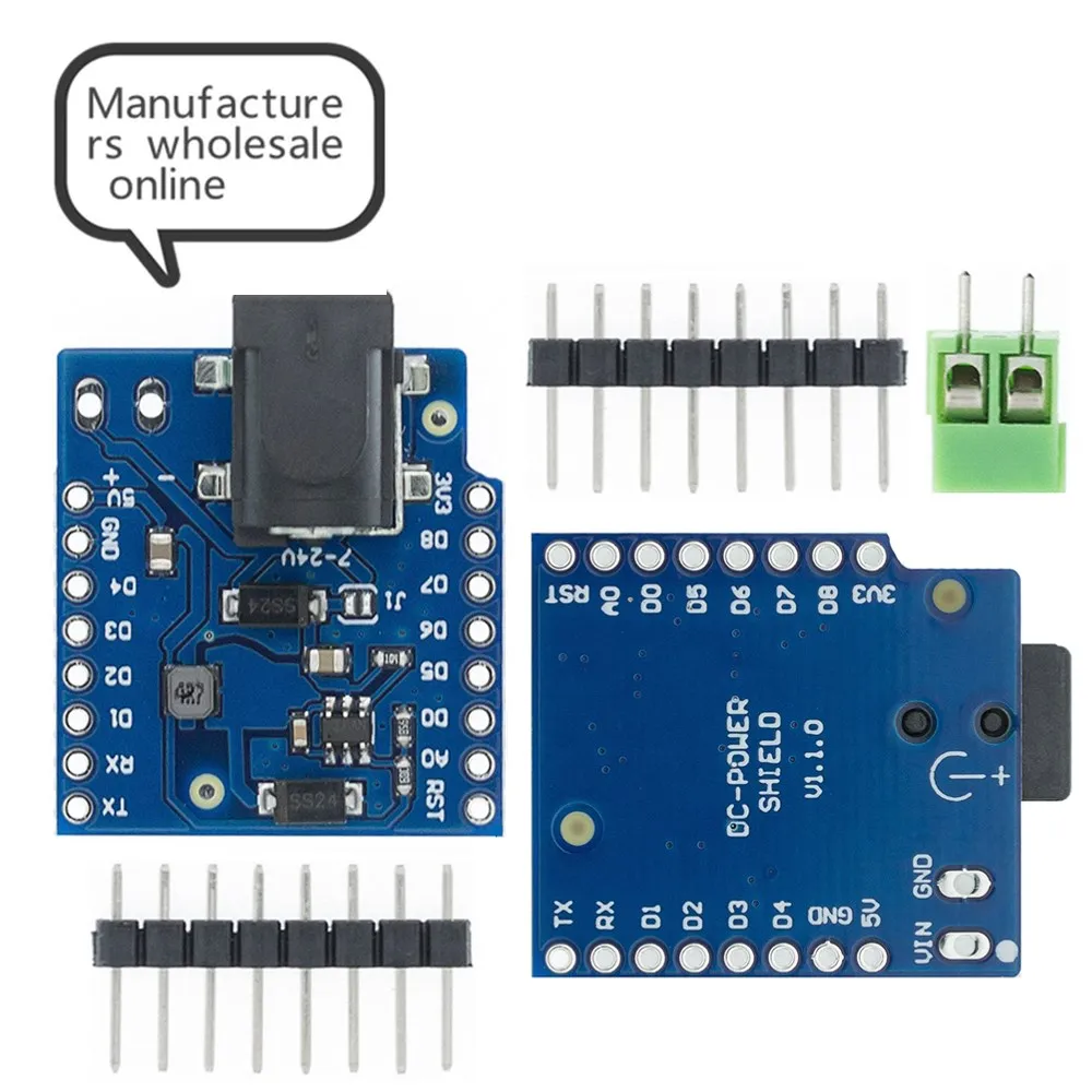 1 шт. SM DC Power Shield V1.1.0 для wemos D1 mini макетная плата блок питания постоянного тока