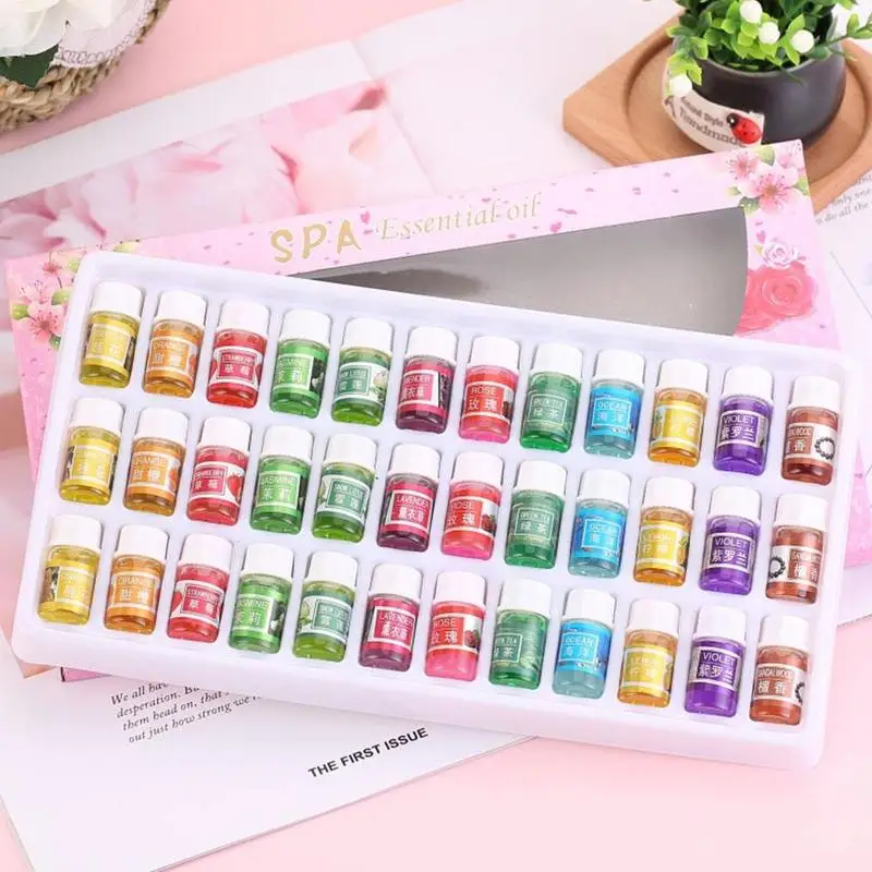 

36pcs New Aroma Essential Oil Set Organic Water Soluble Sweet Fragrance Aromatherapy Natural Refill Essences For Humidifier Home