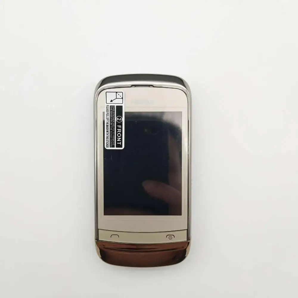 Nokia, C2-03, разблокирована, две sim-карты, 2,6 дюймов, 1020 МП, Bluetooth, FM радио, Java, мобильный телефон, мАч, battey - Цвет: Gold