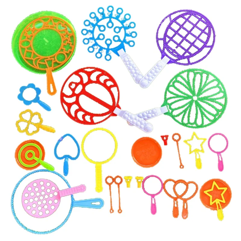 

28Pcs Creative Colorful Bubble Wand Kit Bubble Making Wand Outdoor Activity & Party & Games for Kids
