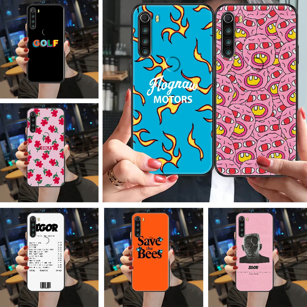 Чехол для телефона Tyler The Creator Golf Wang Xiaomi Redmi Note 4X 6A 7 7A 8 8T 9 9A 9S 10 K30 Pro Ультра черный