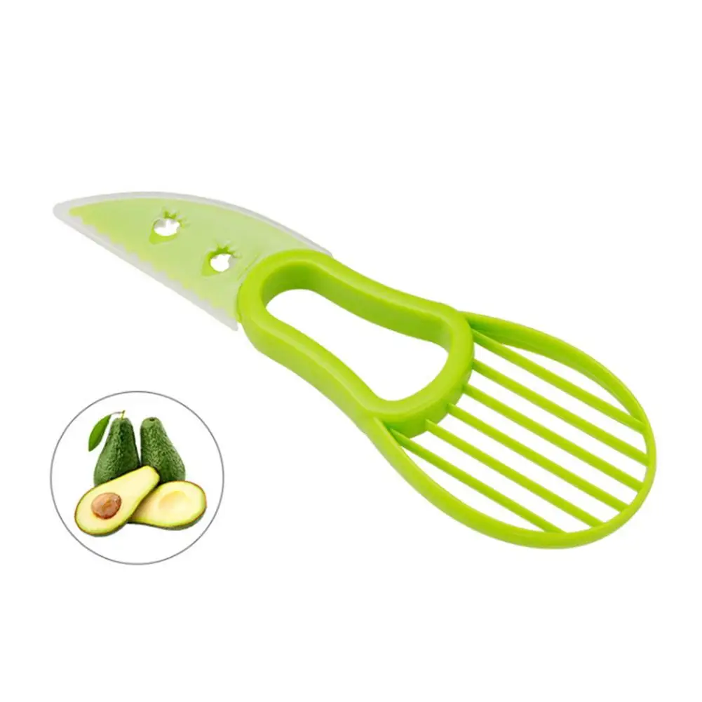 

3 in 1 Avocado Slicer Shea Corer Butter Fruit Peeler Cutter Pulp Separator Knife Grater Kitchen Vegetable Tools Kitchen Gadgets