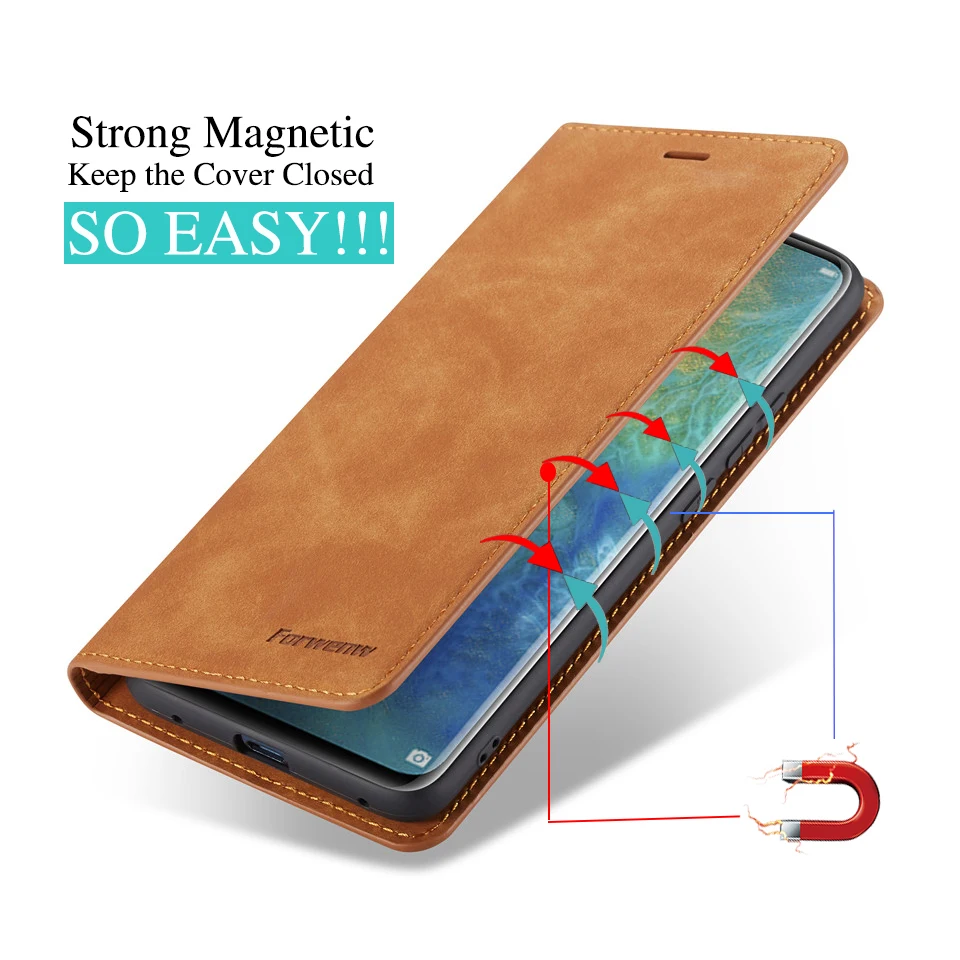 Флип-чехол для Huawei Mate 30 20 P20 P30 P40 Pro Lite Nova 3e 4e P Smart Plus 2019 2020 кожаный чехол-кошелек с