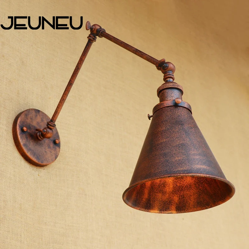 Настенный светильник E27 в стиле ретро Лофт регулируемая светодиодная лампа 220 В 4