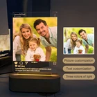 Персонализированный цветной ночник для фотографирования музыкальных песен, Обложка для альбома, 3D сделай сам, Креативный светодиодный светильник, индивидуальный подарок на день Святого Валентина