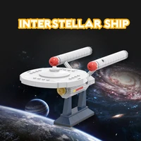 moc space ship world 6021 buliding block model uss enterprise ncc 1701 toys for children birthday gift sluban star trek