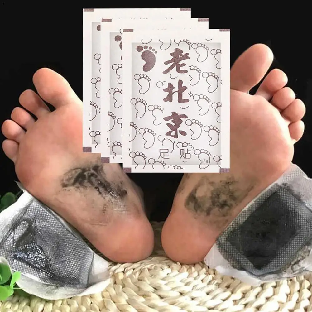 

10pcs Original Detox Foot Patches Artemisia Argyi Pads Toxins Feet Slimming Cleansing Herbal Body Health Adhesive Pad Weight Los