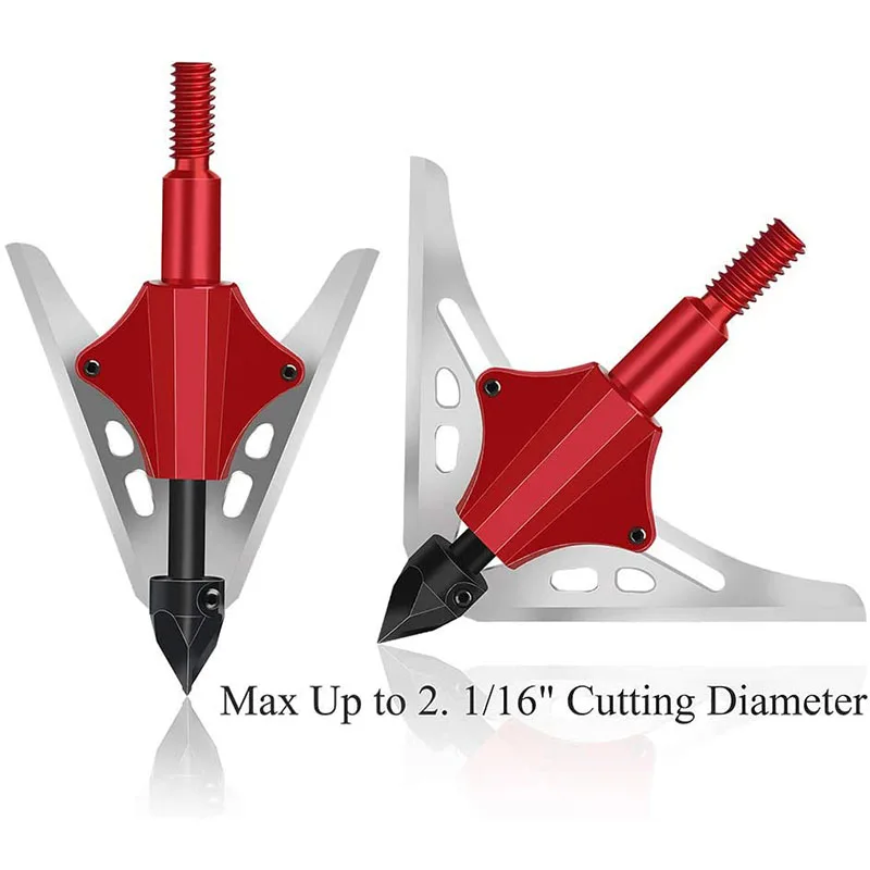 6 шт 100gn-125gn стрельба из лука Broadheads наконечники стрел Охота для