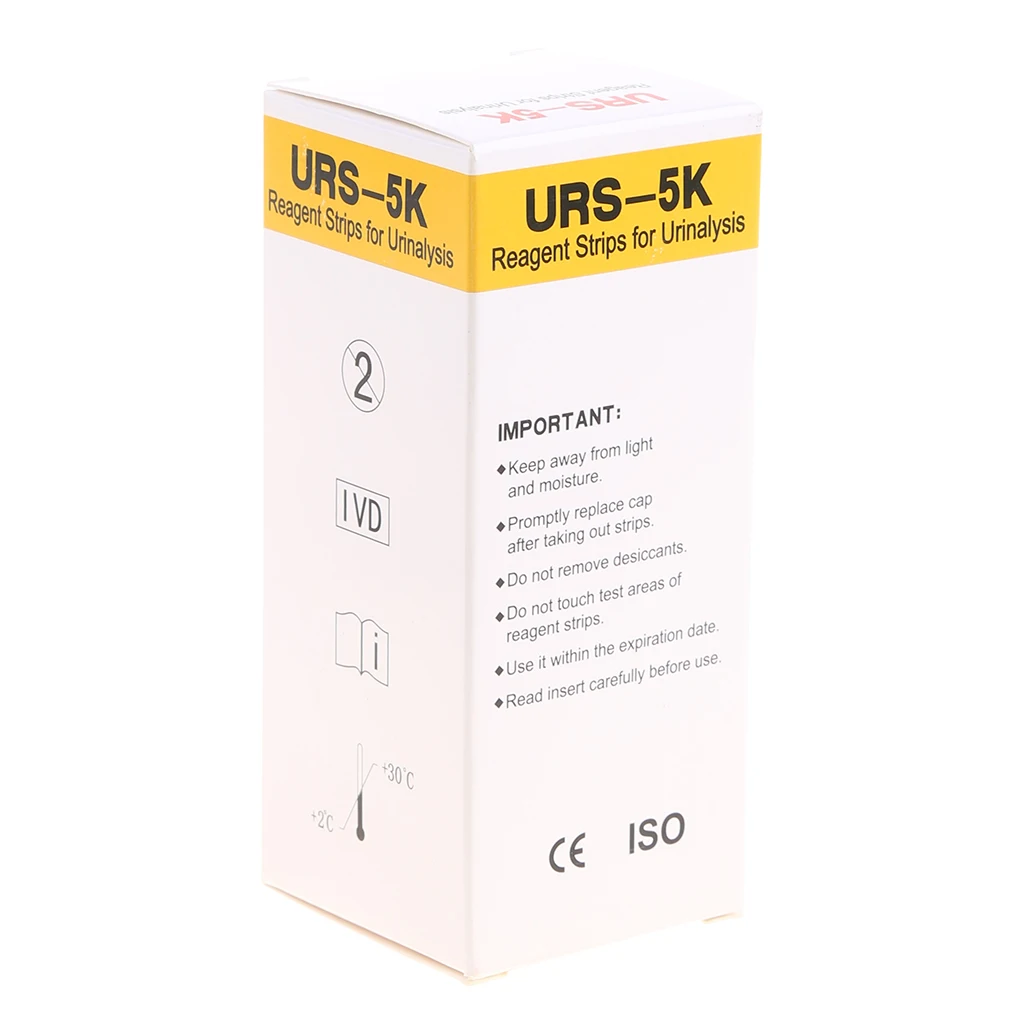 100 шт. тест полоска для определения уровня глюкозы в крови рН белка кетоновой мочи