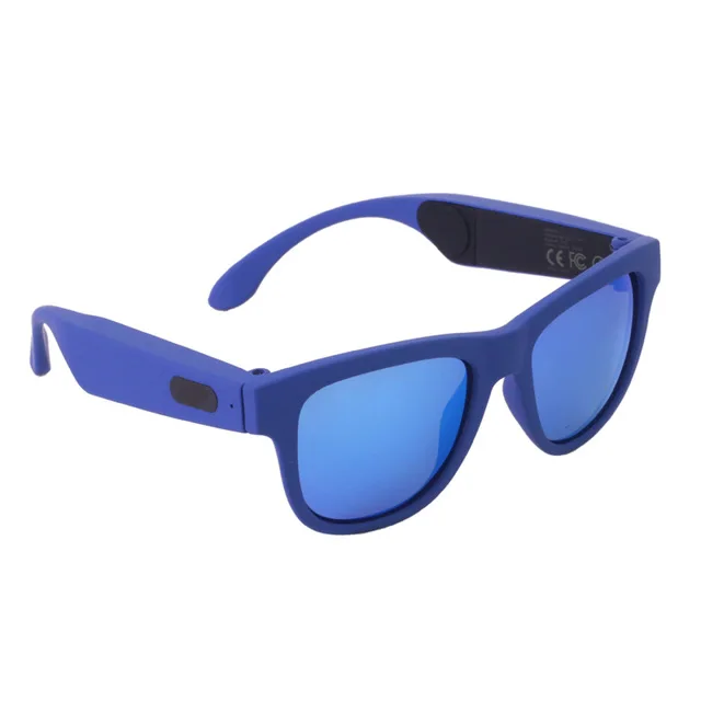 Blue Blue Bluetooth наушники с костной проводимостью, умные спортивные солнцезащитные очки, беспроводные стерео музыкальные солнцезащитные очки, Спортивная гарнитура, наушники - Цвет: Blue Blue
