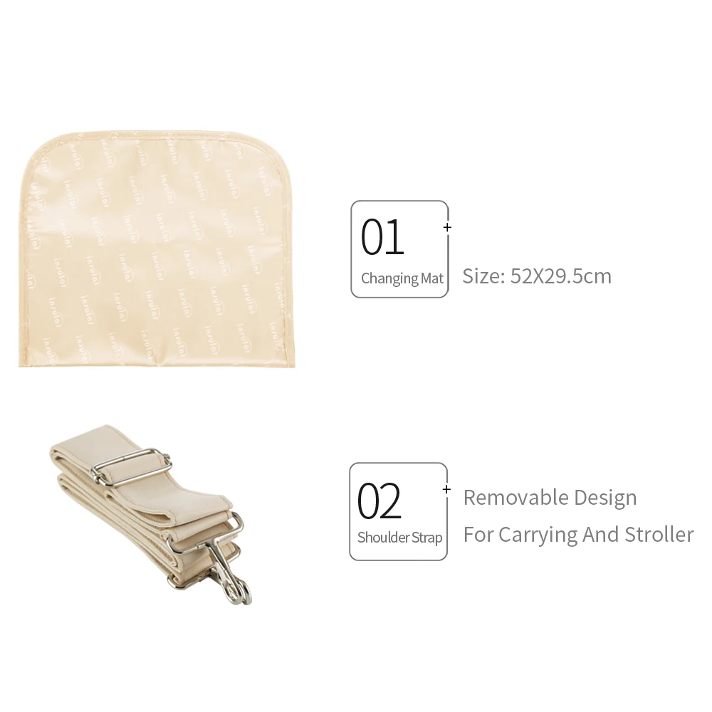 

New Styles Waterproof Diaper Bag Large Capacity Handbag Messenger Travel Bag Multifunctional Maternity Mother Baby Stroller Bags