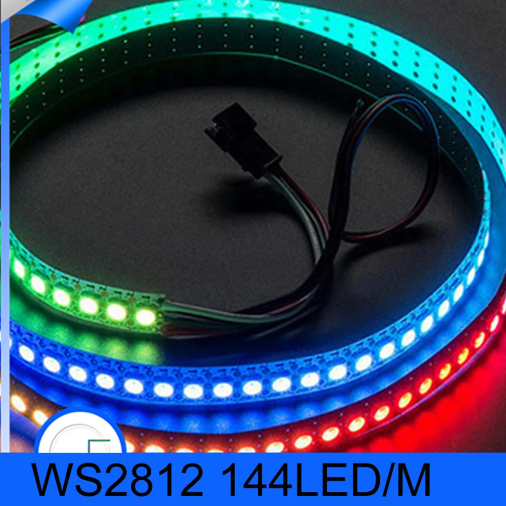 

1M/2M 5050 SMD WS2811 2812B IC RGB LED Strip With Magic Color Changing Individual Addressable Non-Waterproof/Waterproof DC5V