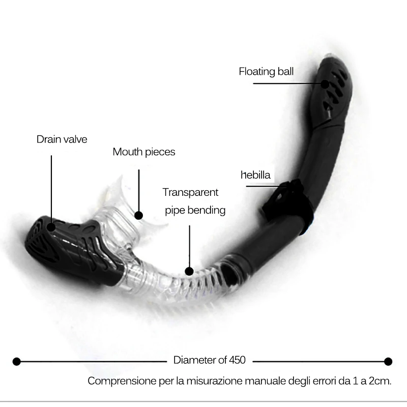 

Diving Mask Silicone Mask Snorkel Anti-Fog Diving Mask Snorkel Full Dry Tube Underwater Swim Equipment Professional Scuba