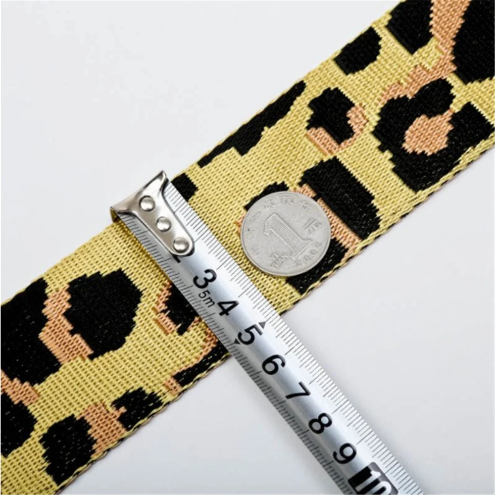 

1pcs 130cm Leopard Bag Strap Diagonal Female Adjustable Shoulder Strap Nylon Single Diy Crossbody Belt Handle Women Accessories