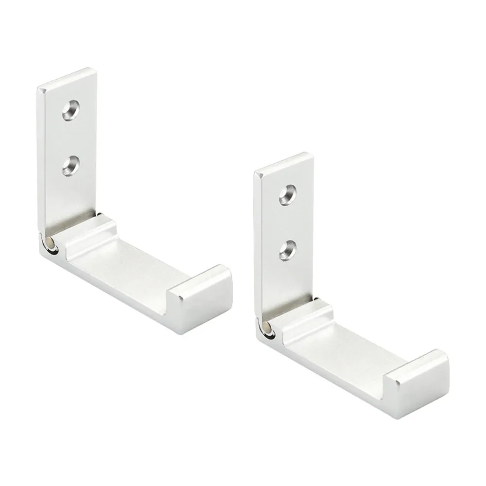 

2pcs Aluminum Coat Hook Rustproof Hook Hanger Wall Mount Robe Towel Hook