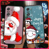 christmas cartoon for xiaomi redmi note 10s 10 9t 9s 9 8t 8 7s 7 6 5a 5 pro max soft black phone case
