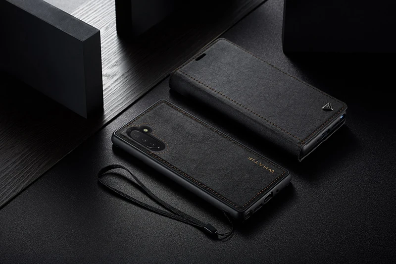 WHATIF чехол для samsung Galaxy S10 S9 S8 Note10 Plus Note 10 9 8 откидная крышка съемная крафт-бумага кожаный бумажник чехол