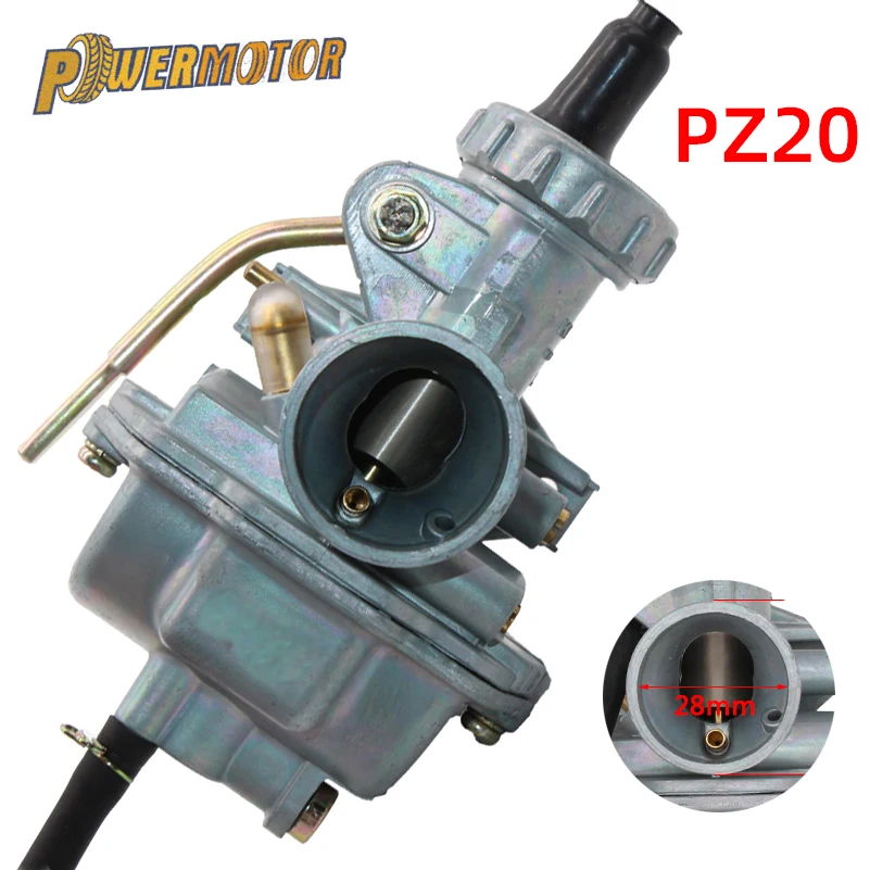 Карбюратор для мотоцикла PZ20 20 мм карбюратор 50cc 70cc 90cc 110cc 125cc ATV аксессуары