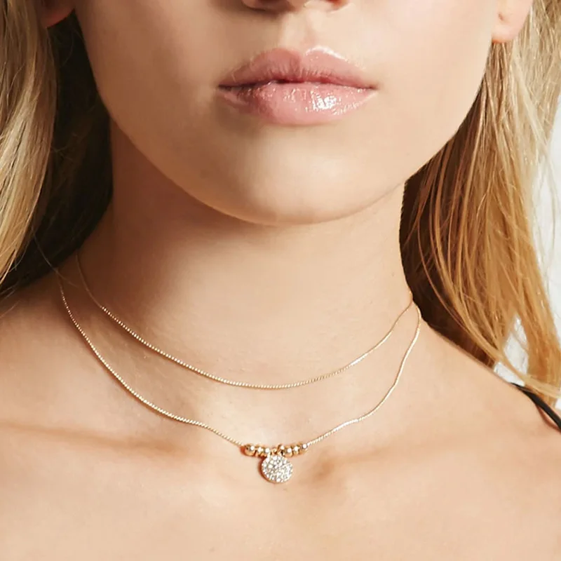 Ожерелье женское многослойные ожерелья для женщин ювелирные изделия золотые