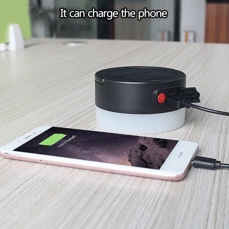 Походный светильник на солнечной батарее водонепроницаемый уличный подвесной с