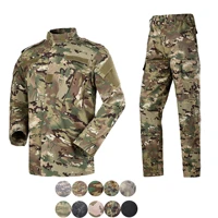 tactical military camouflage combat uniform us army airsoft suits camo bdu men clothing set outdoor hunting suits