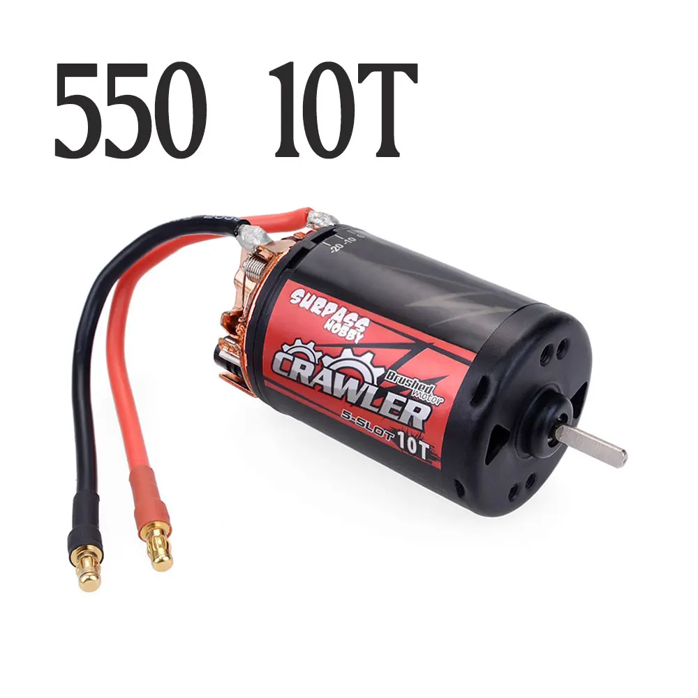 550 10T Водонепроницаемый 5-Slot 540 550 10T 11T 12T 13T 16T 20T матовый мотор w/60A 80A ESC для tamiya Kyosho TRAXXAS WLtoys 1/10 RC автомобиль - Цвет: 550 10T