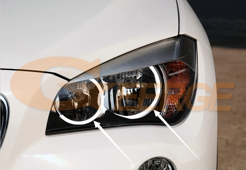 Отличные c образные стильные ультра яркие CCFL ангельские глазки для BMW X1 E84 2009 2010 2011