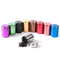 portable tea cans metal sealed box thick iron herb stash sealed smell proof container