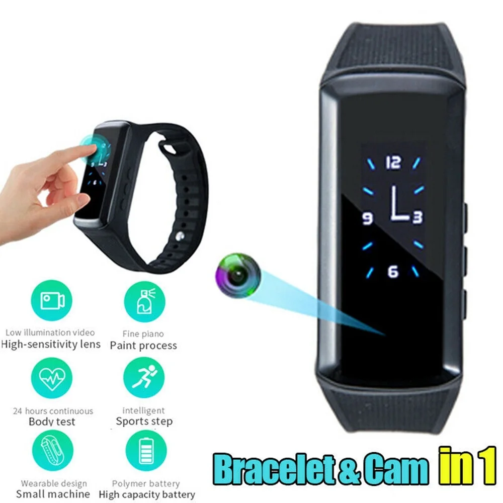 HD 1080P Мини Смарт Bluetooth спортивные фотографии браслет Камера Secret видео Запись