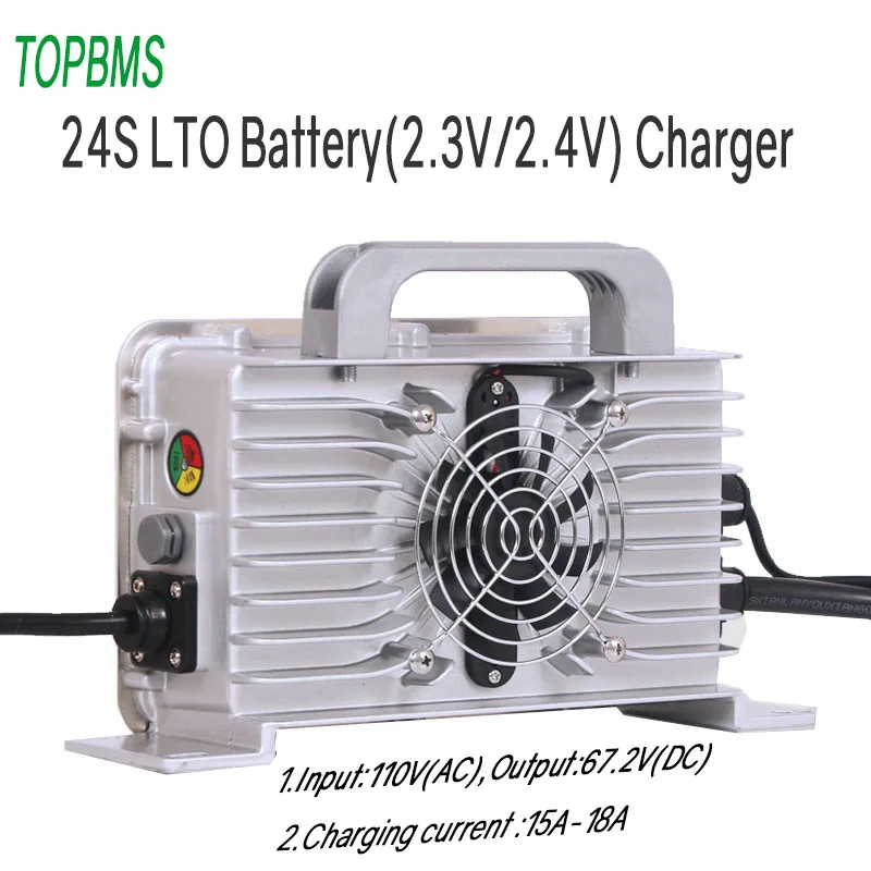 

Зарядное устройство LTO 60 в 24 S, вход 110 В, выход 67,2 в, 15 А, 18 А для литий-титанатной батареи, 2,3 В, 2,4 В, 24 серии, для электровелосипеда, для хранения ...